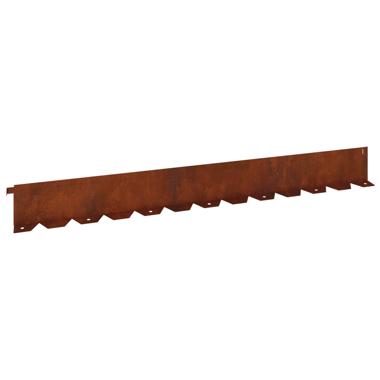 Bordura per Prato 20 pcs 102 x 10 x 4 cm Acciaio Ruggine | homemem39