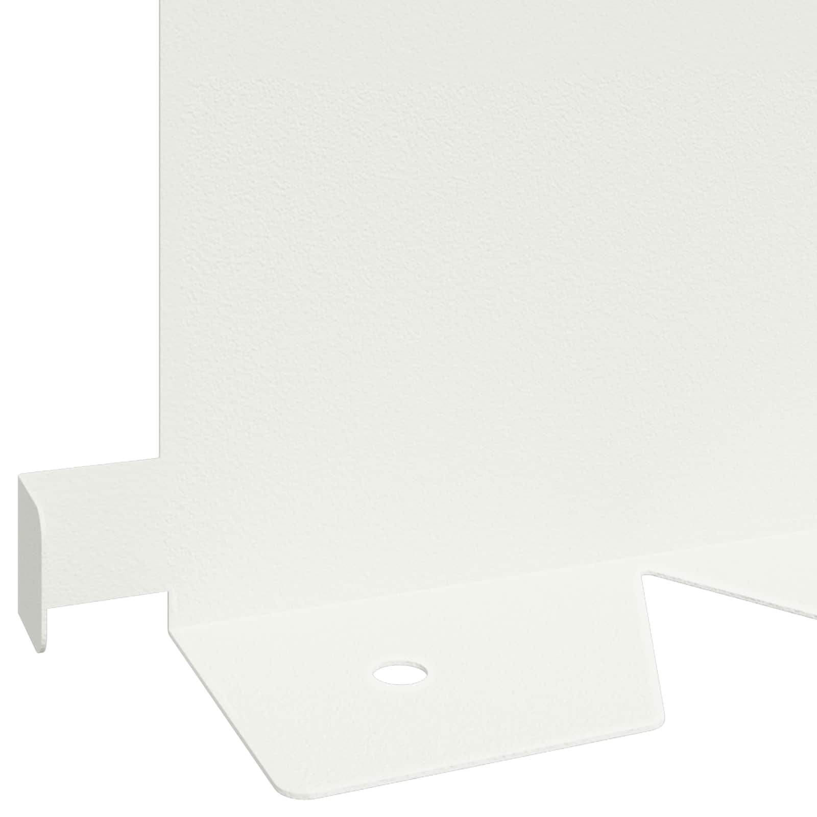 Bordura per Prato 20 pcs 102 x 15 x 4 cm Acciaio Bianco | homemem39