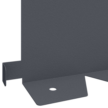 Bordura per Prato 10 pcs 102 x 15 x 4 cm Acciaio Antracite | homemem39