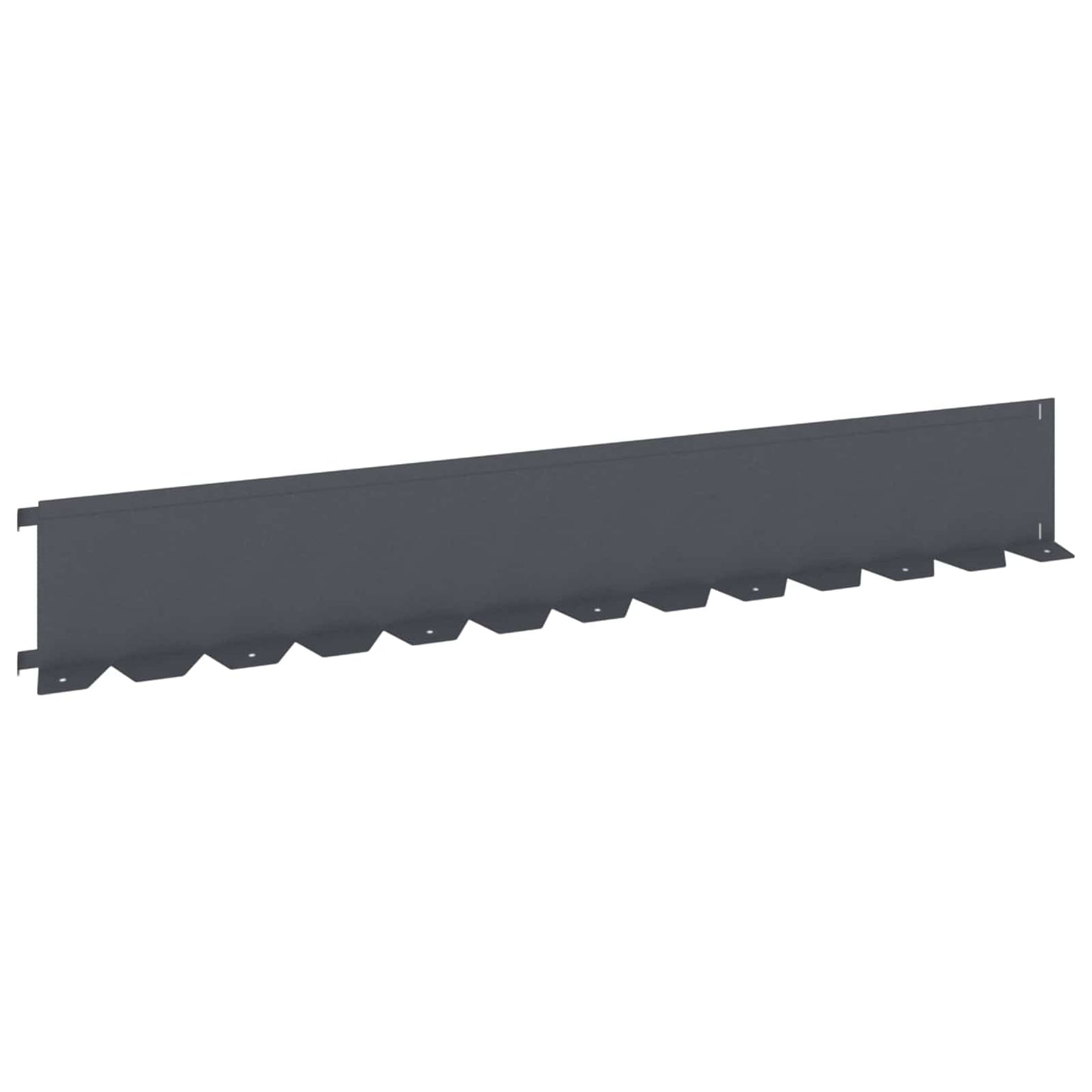 Bordura per Prato 20 pcs 102 x 15 x 4 cm Acciaio Antracite | homemem39