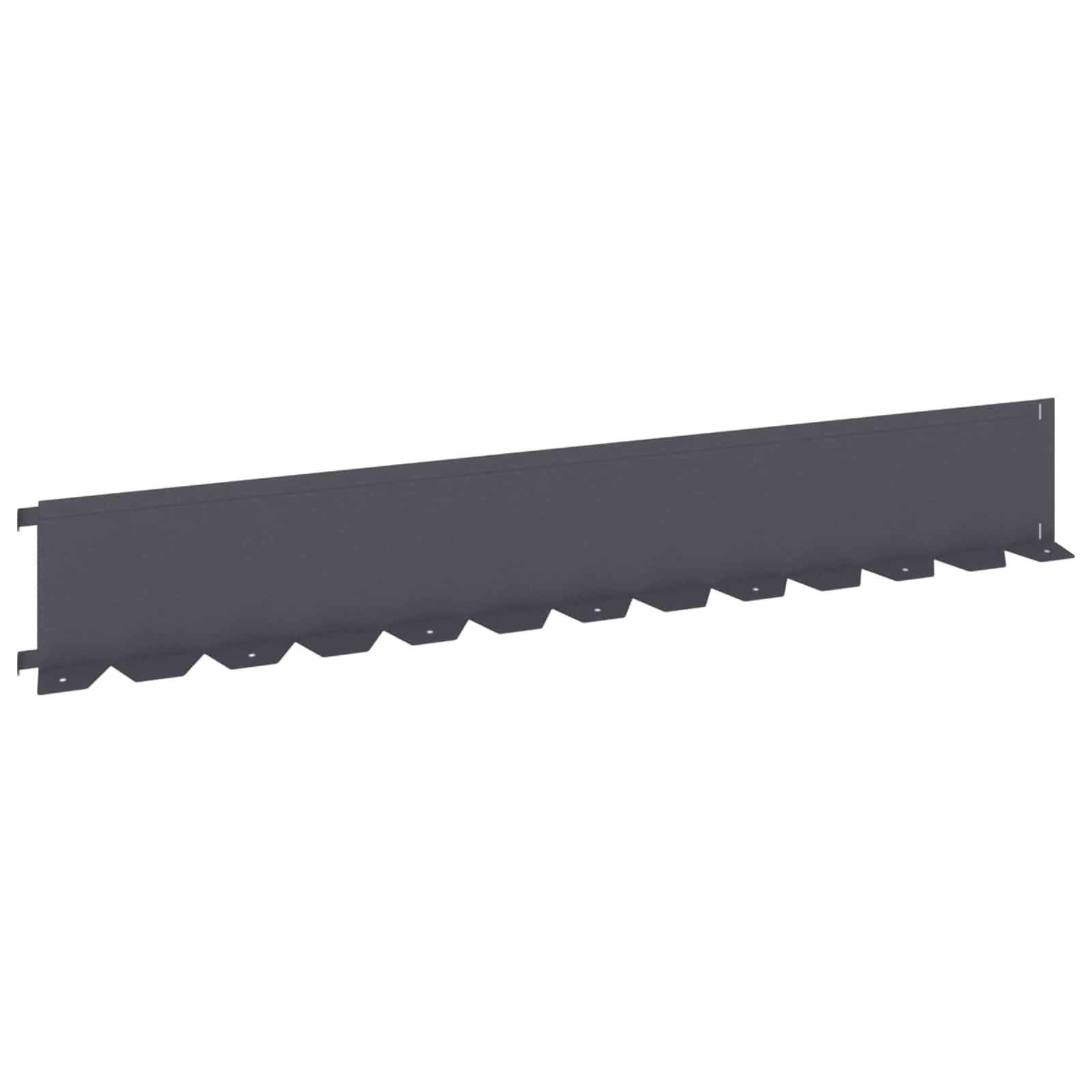 Bordura per Prato 20 pcs 102 x 15 x 4 cm Acciaio Antracite | homemem39