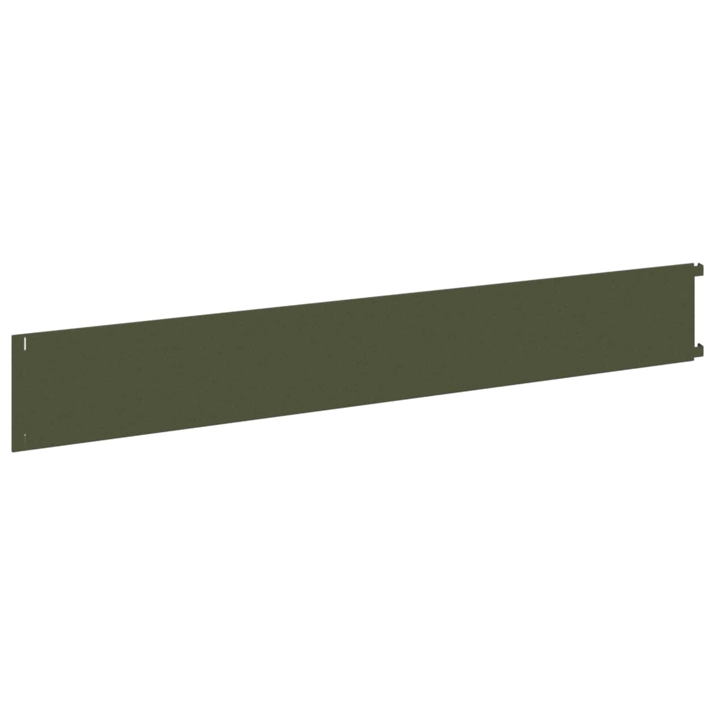 Bordura per Prato 10 pcs 102 x 15 x 4 cm Acciaio Verde Oliva | homemem39