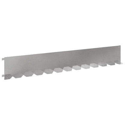 Bordura per Prato 20 pcs 102 x 15 x 4 cm Acciaio Argento | homemem39