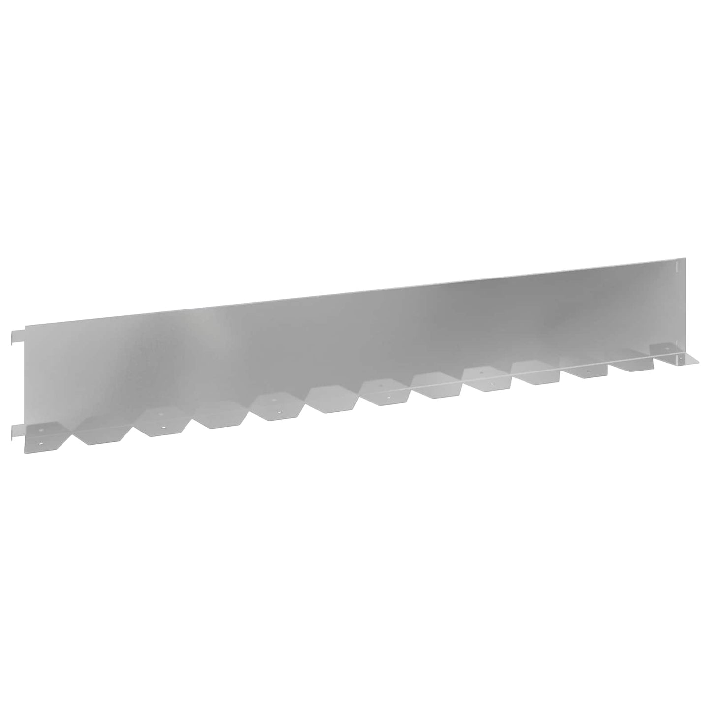 Bordura per Prato 20 pcs 102 x 15 x 4 cm Acciaio Argento