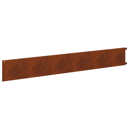 Bordura per Prato 20 pcs 102 x 15 x 4 cm Acciaio Ruggine | homemem39