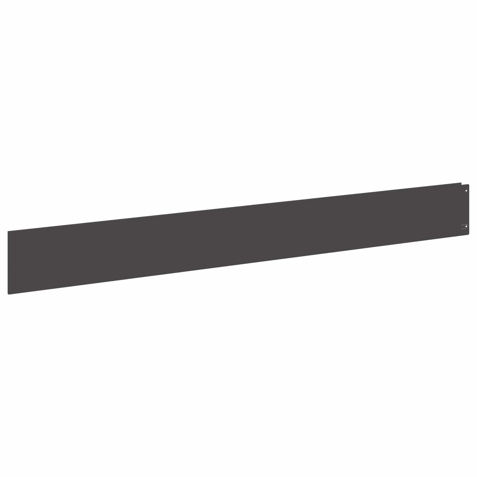 Bordura per Prato 20 pcs 100 x 12 cm Acciaio Nero | homemem39
