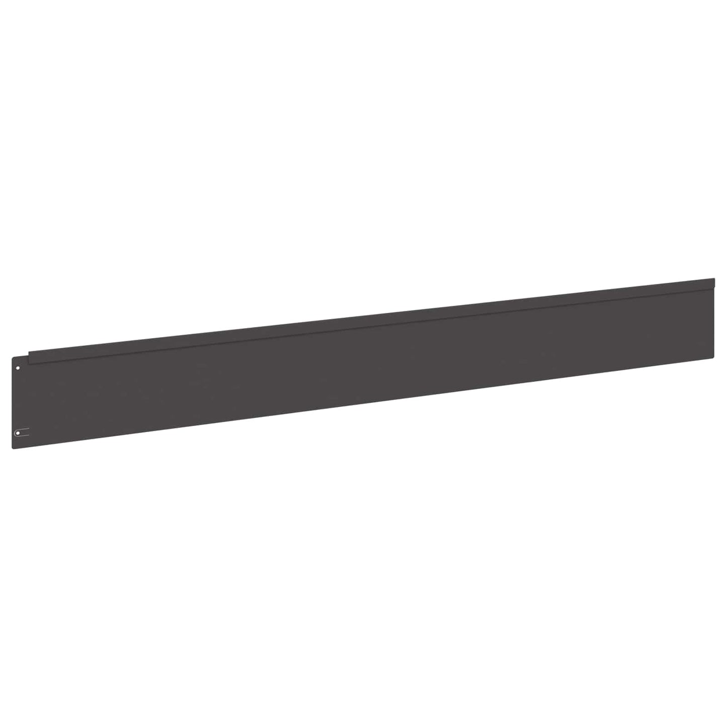 Bordura per Prato 20 pcs 100 x 12 cm Acciaio Nero | homemem39