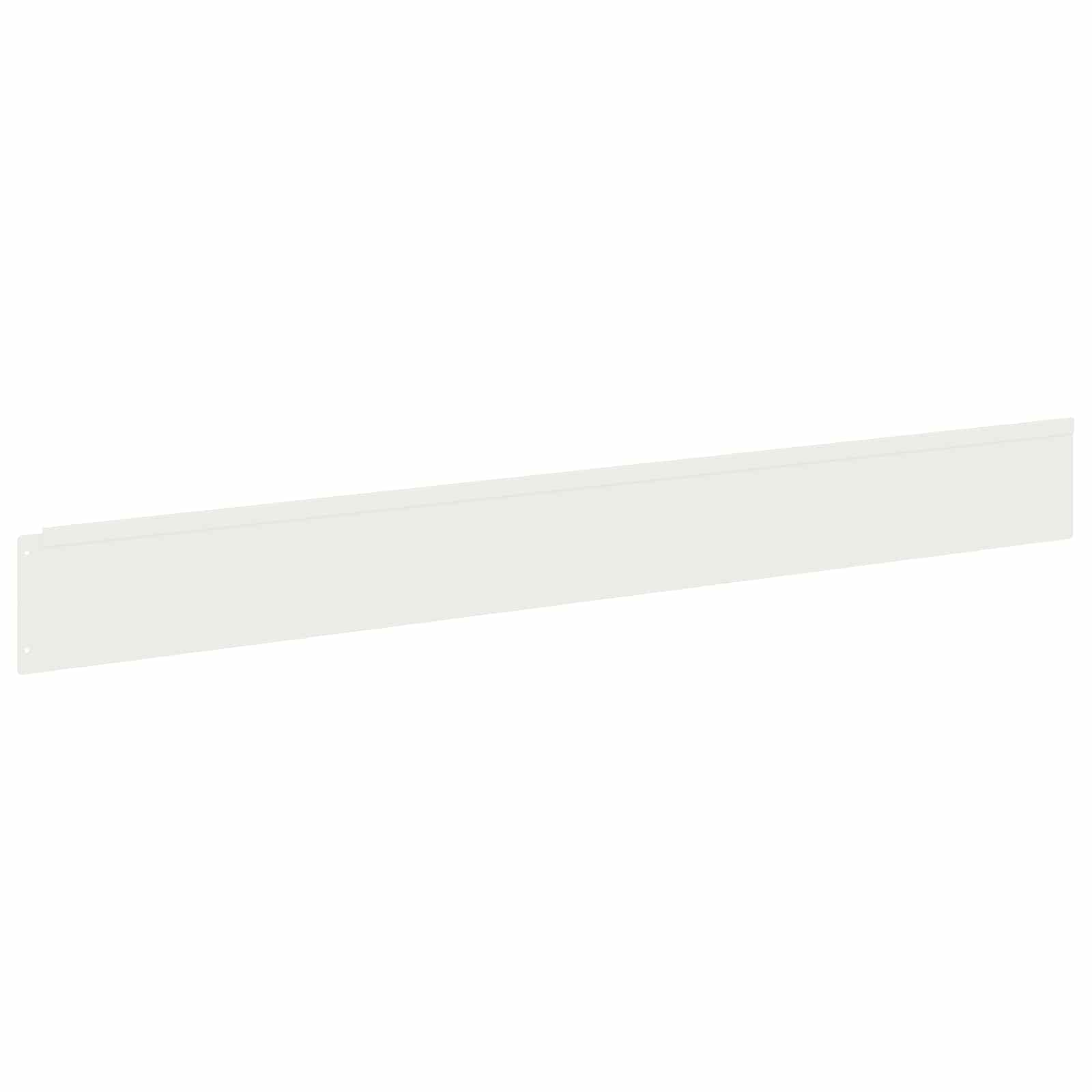 Bordura per Prato 20 pcs 100 x 12 cm Acciaio Bianco | homemem39