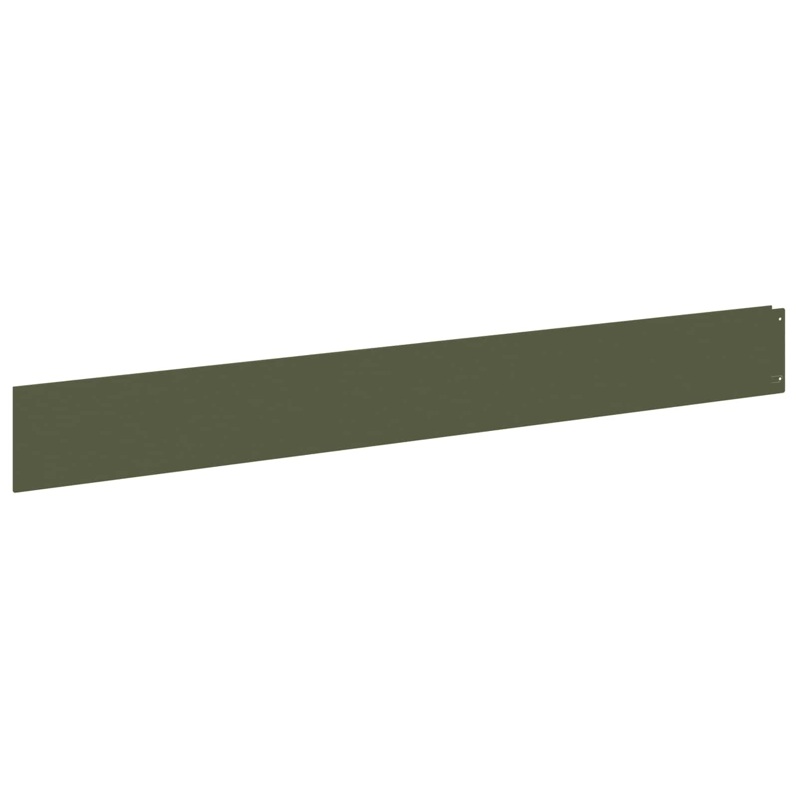 Bordura per Prato 30 pcs 100 x 12 cm Acciaio Verde Oliva | homemem39