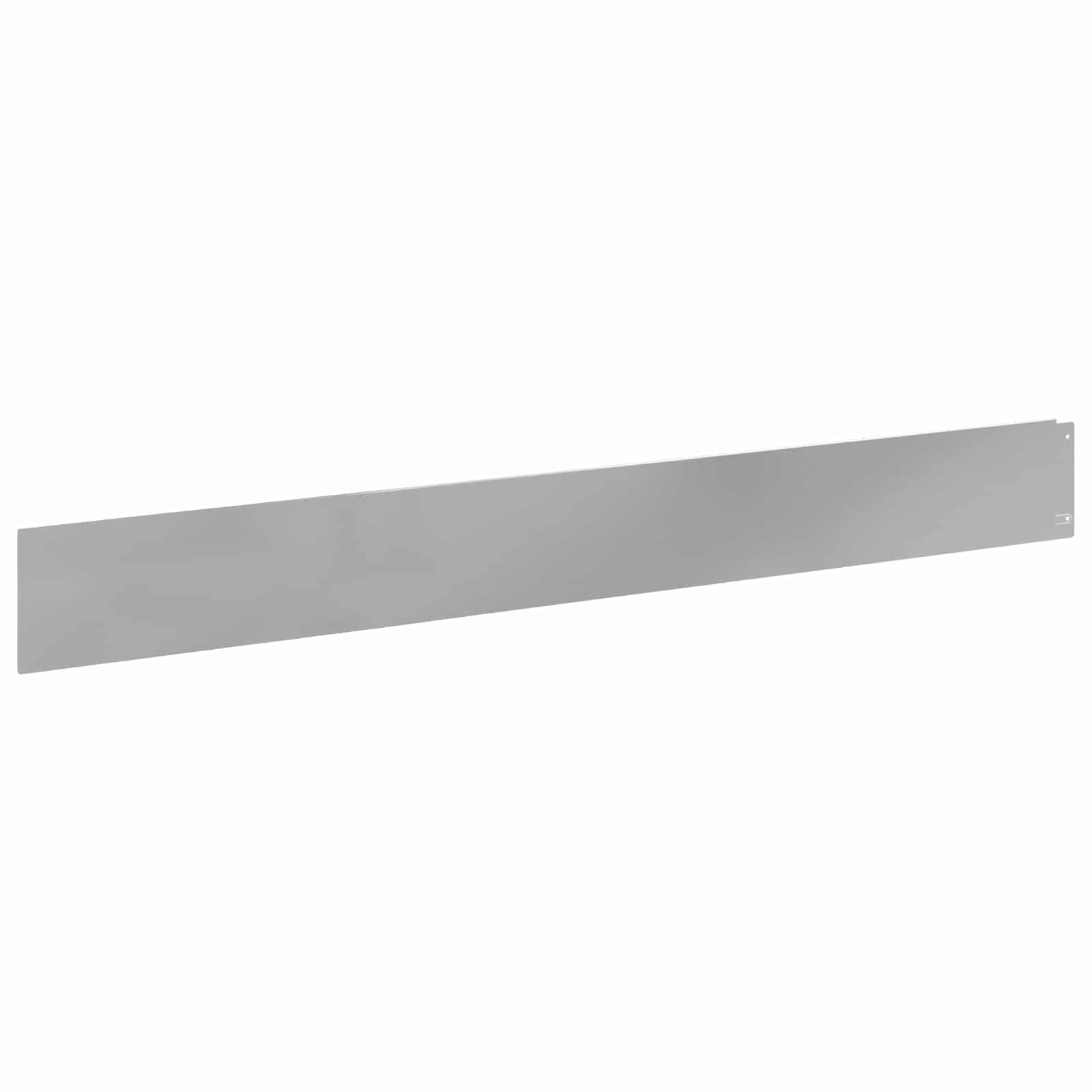 Bordura per Prato 50 pcs 100 x 12 cm Acciaio Argento | homemem39