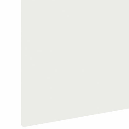 Bordura per Prato 10 pcs 100 x 15 cm Acciaio Bianco | homemem39