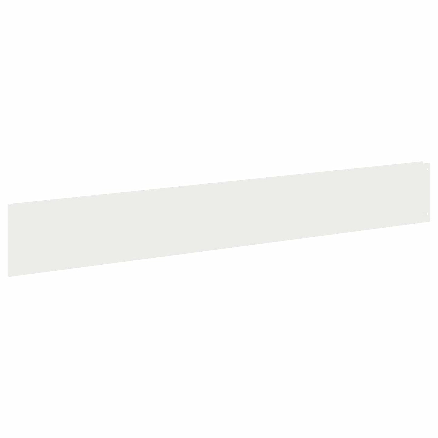 Bordura per Prato 20 pcs 100 x 15 cm Acciaio Bianco | homemem39