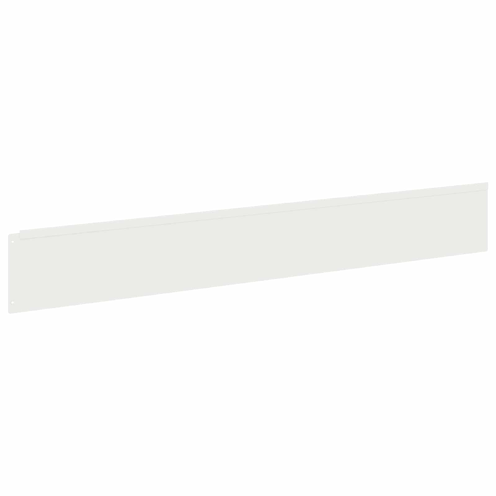 Bordura per Prato 30 pcs 100 x 15 cm Acciaio Bianco | homemem39