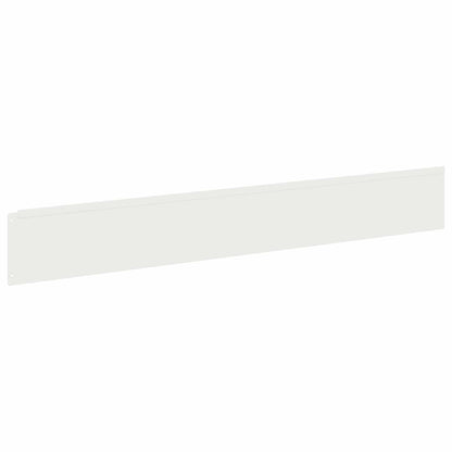 Bordura per Prato 30 pcs 100 x 15 cm Acciaio Bianco | homemem39