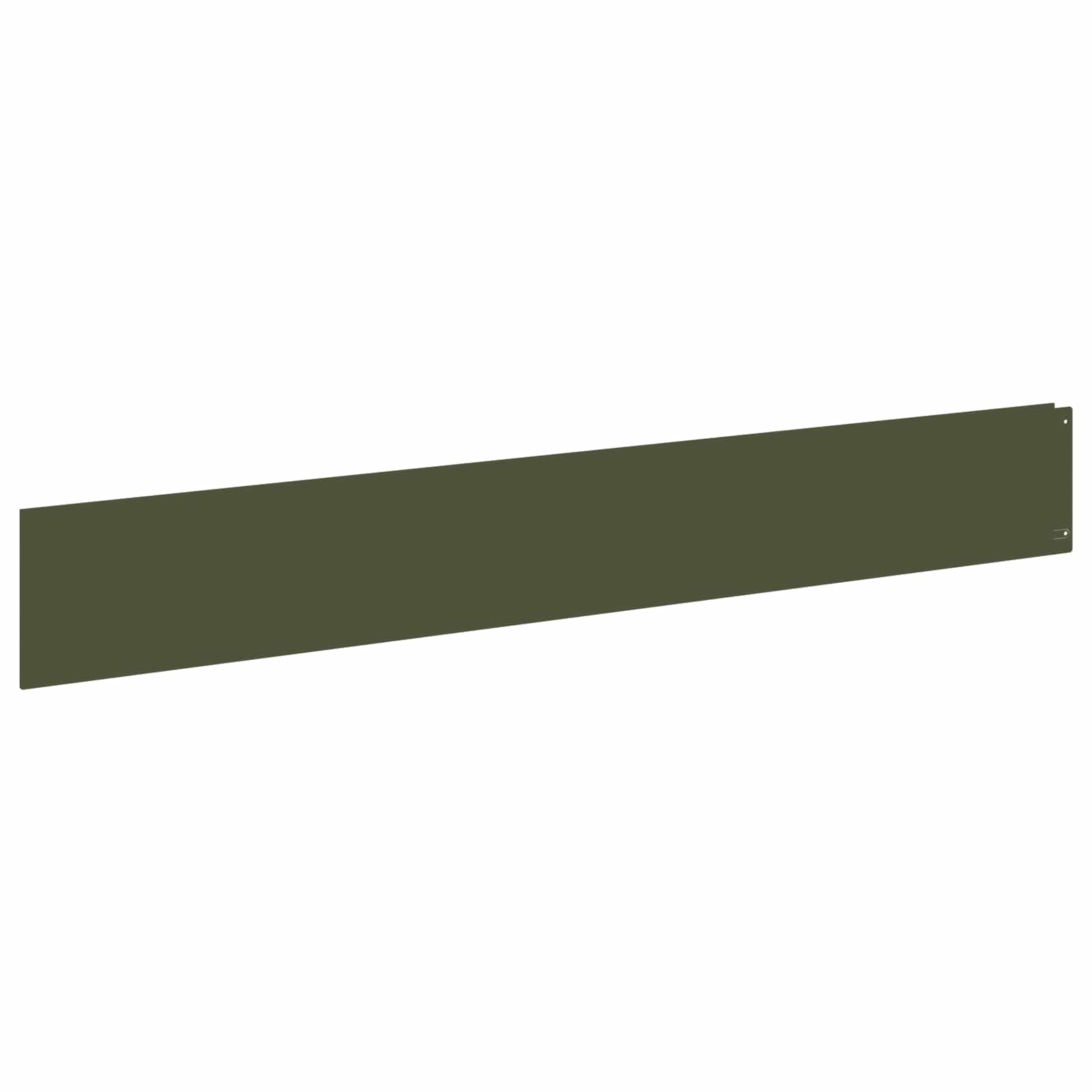 Bordura per Prato 20 pcs 100 x 15 cm Acciaio Verde Oliva | homemem39