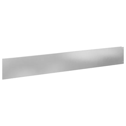 Bordura per Prato 20 pcs 100 x 15 cm Acciaio Argento | homemem39