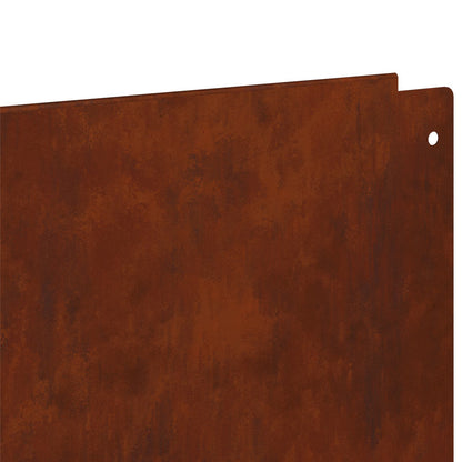 Bordura per Prato 20 pcs 100 x 15 cm Acciaio Ruggine | homemem39