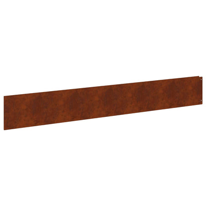 Bordura per Prato 30 pcs 100 x 15 cm Acciaio Ruggine | homemem39