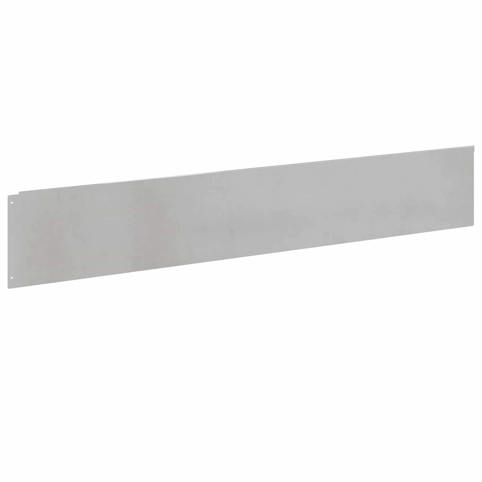 Bordura per Prato 10 pcs 100 x 18 cm Acciaio Argento | homemem39