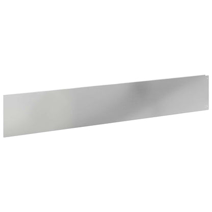 Bordura per Prato 30 pcs 100 x 18 cm Acciaio Argento | homemem39
