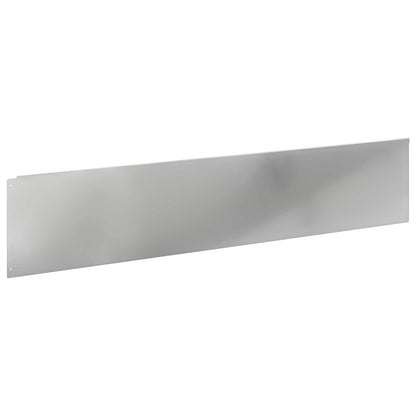 Bordura per Prato 20 pcs 100 x 22 cm Acciaio Argento | homemem39