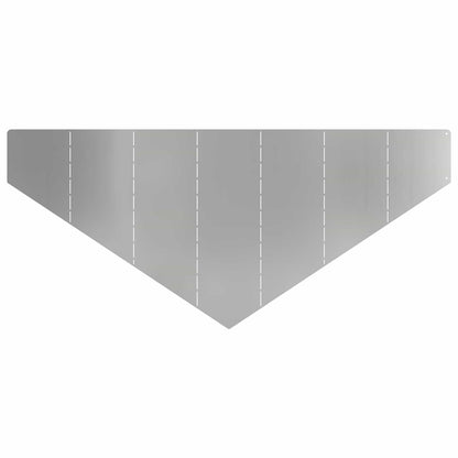 Bordura per Prato 100 x 45 cm Acciaio Argento | homemem39