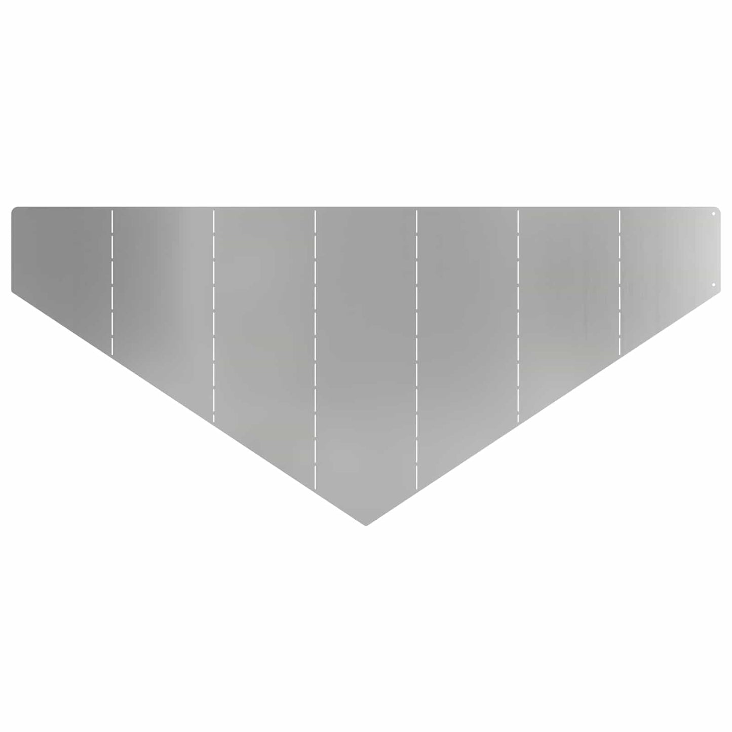 Bordura per Prato 4 pcs 100 x 45 cm Acciaio Argento | homemem39