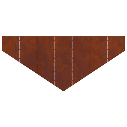 Bordura per Prato 100 x 45 cm Acciaio Ruggine | homemem39