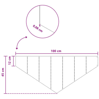 Bordura per Prato 100 x 45 cm Acciaio Ruggine | homemem39