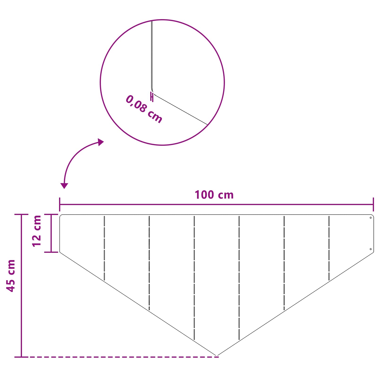 Bordura per Prato 4 pcs 100 x 45 cm Acciaio Ruggine | homemem39