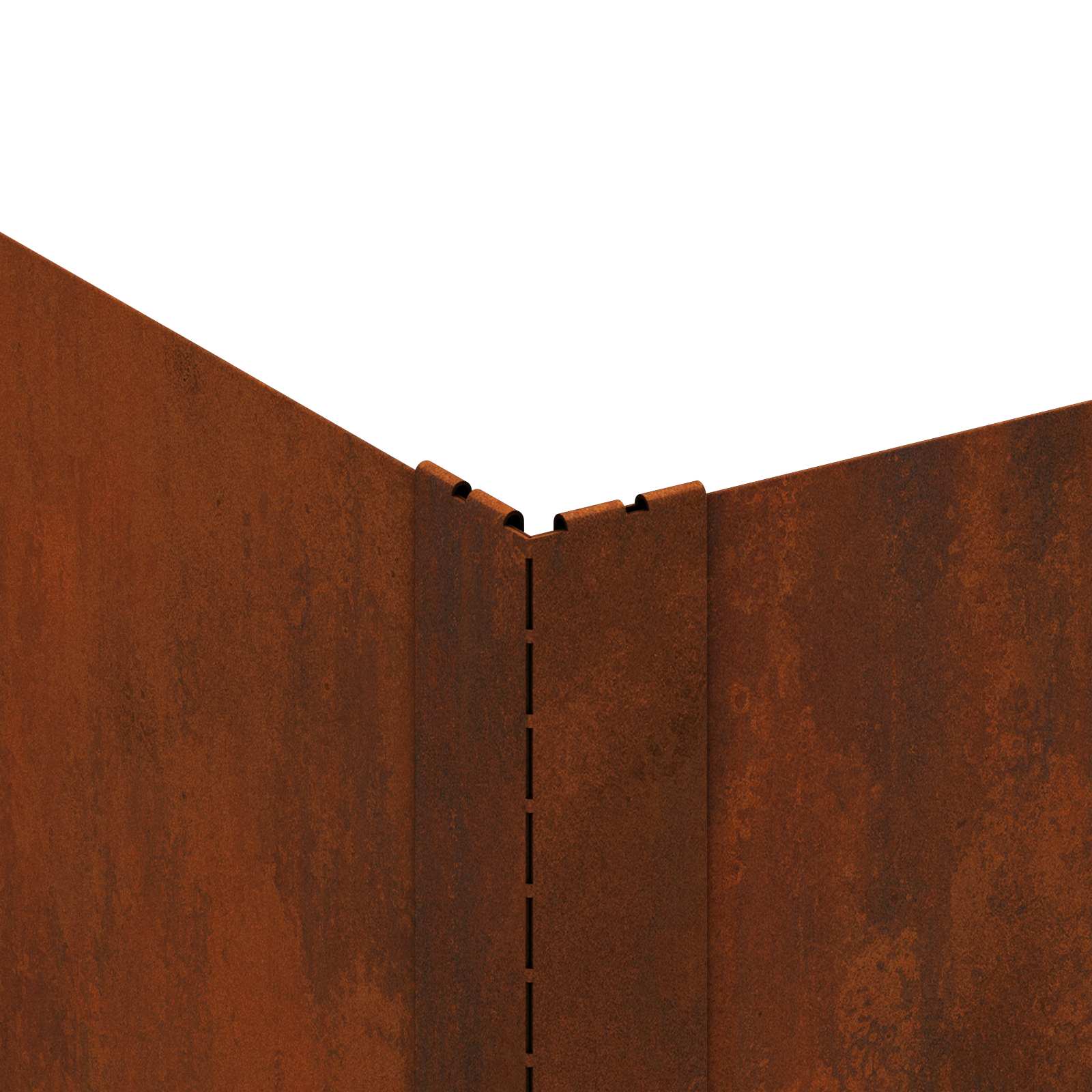 Bordura per Prato 60 x 60 x 20 cm Acciaio Ruggine | homemem39