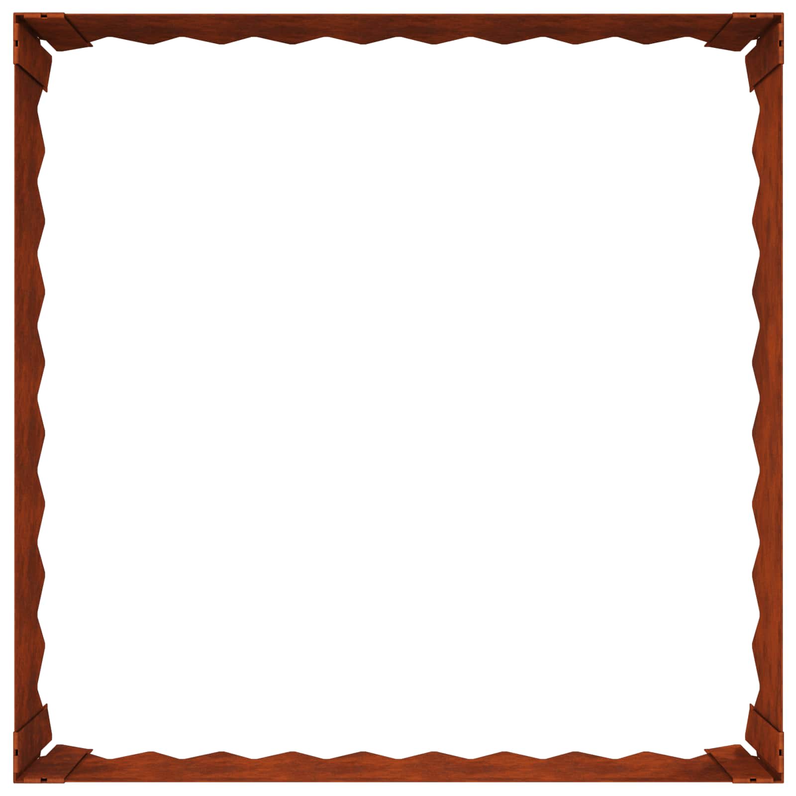 Bordura per Prato 60 x 60 x 20 cm Acciaio Ruggine | homemem39