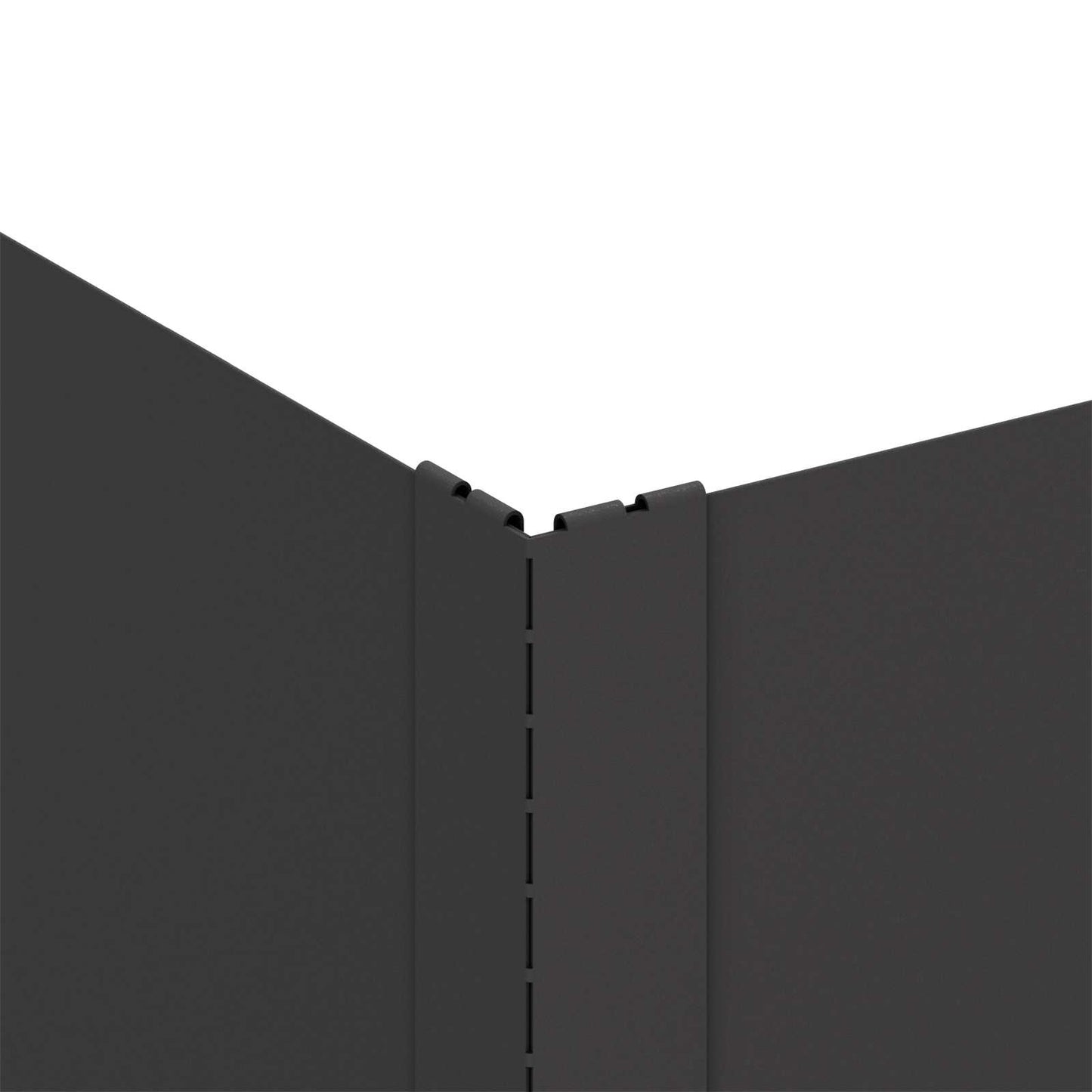 Bordura per Prato 4 pcs 60 x 60 x 35 cm Acciaio Nero | homemem39