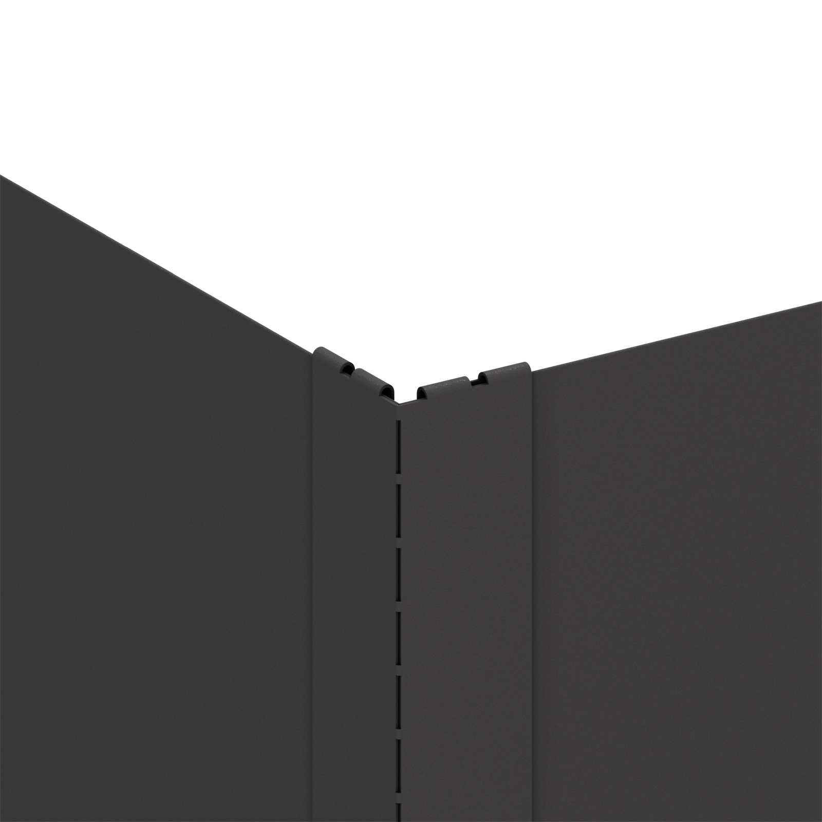 Bordura per Prato 4 pcs 60 x 60 x 35 cm Acciaio Nero | homemem39