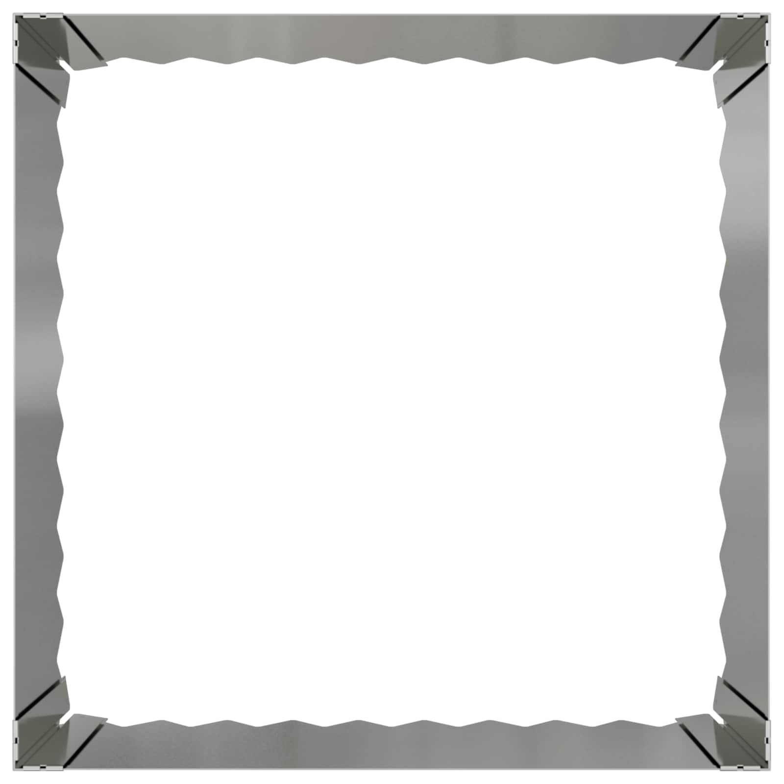 Bordura per Prato 60 x 60 x 35 cm Acciaio Argento | homemem39