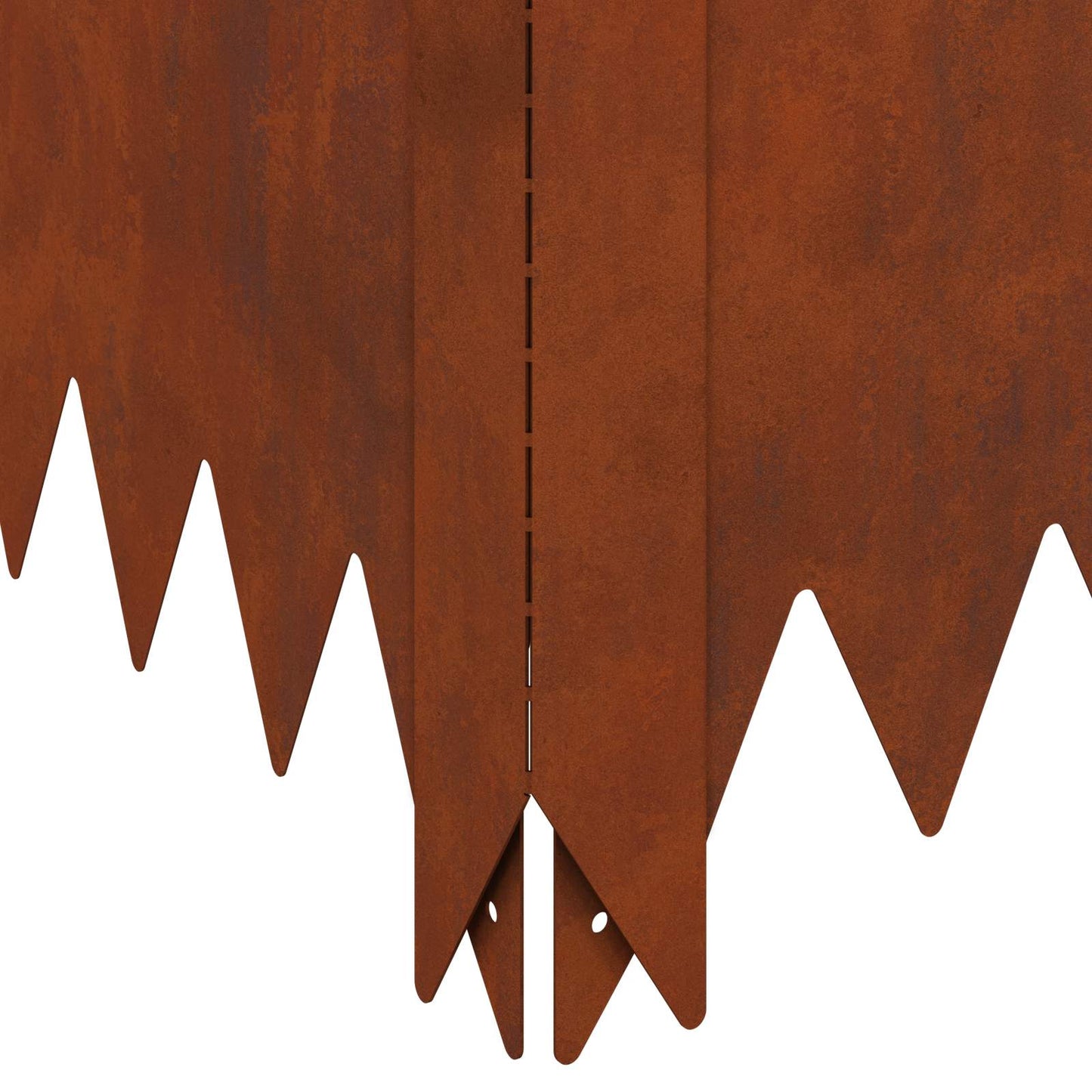 Bordura per Prato 60 x 60 x 35 cm Acciaio Ruggine | homemem39