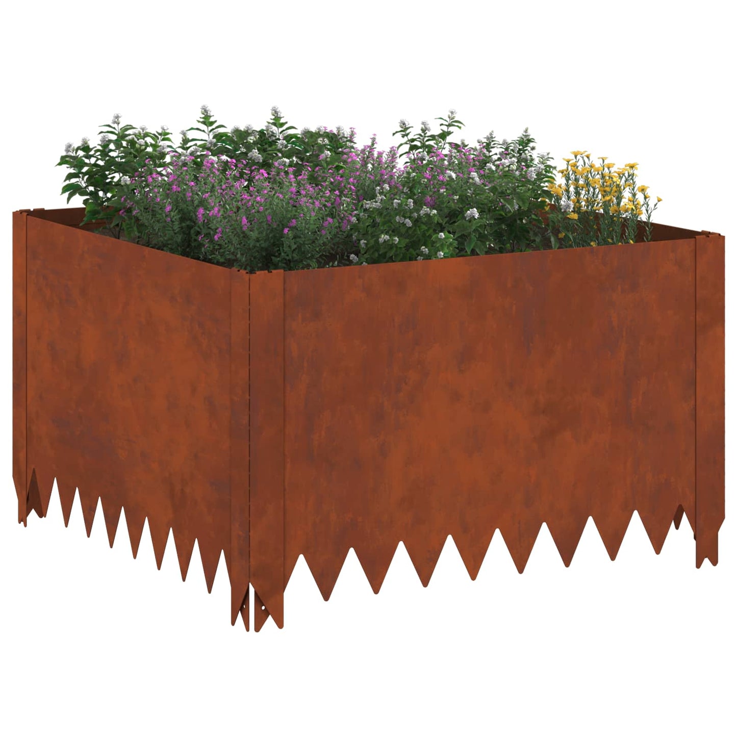 Bordura per Prato 60 x 60 x 35 cm Acciaio Ruggine | homemem39