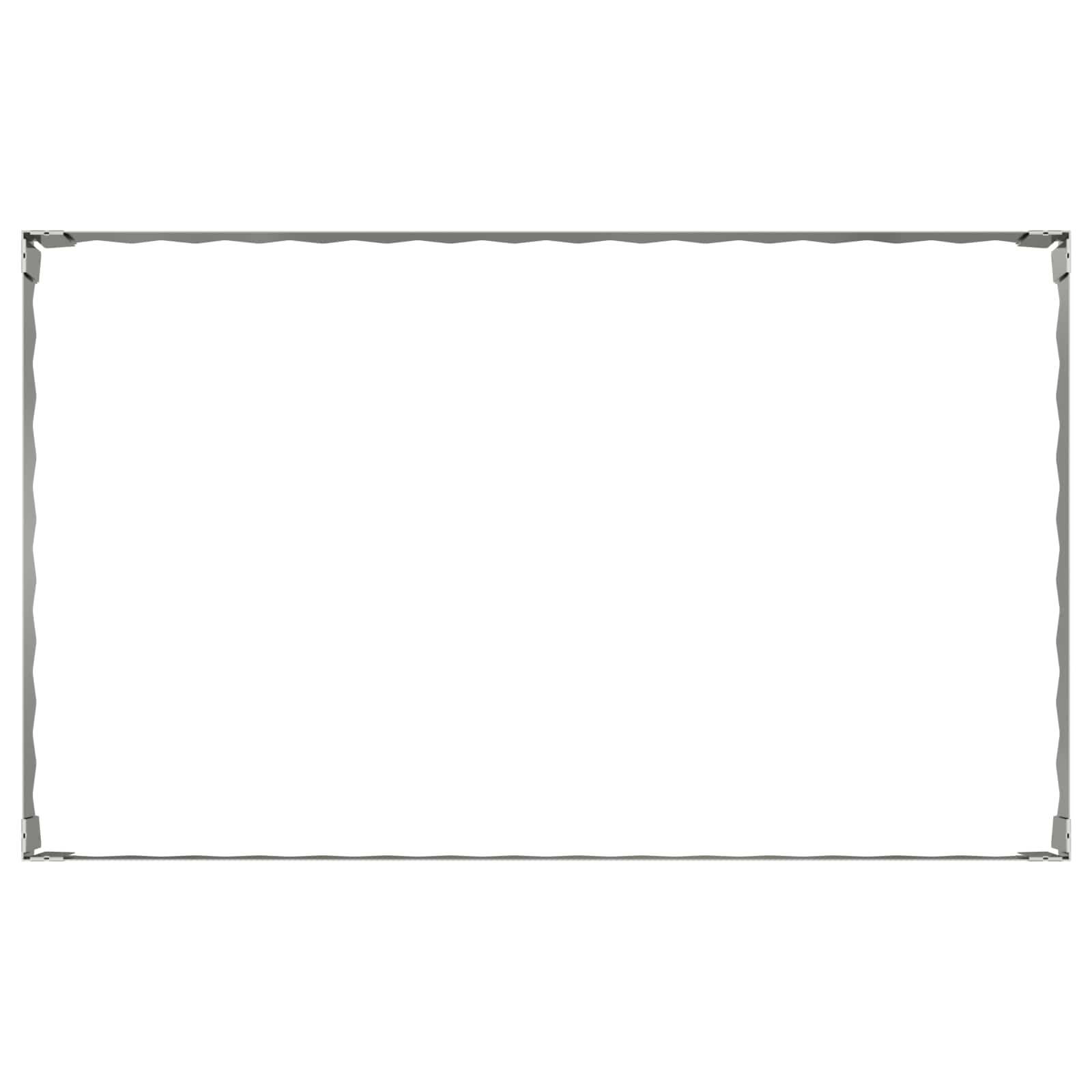 Bordura per Prato 100 x 60 x 20 cm Acciaio Argento | homemem39