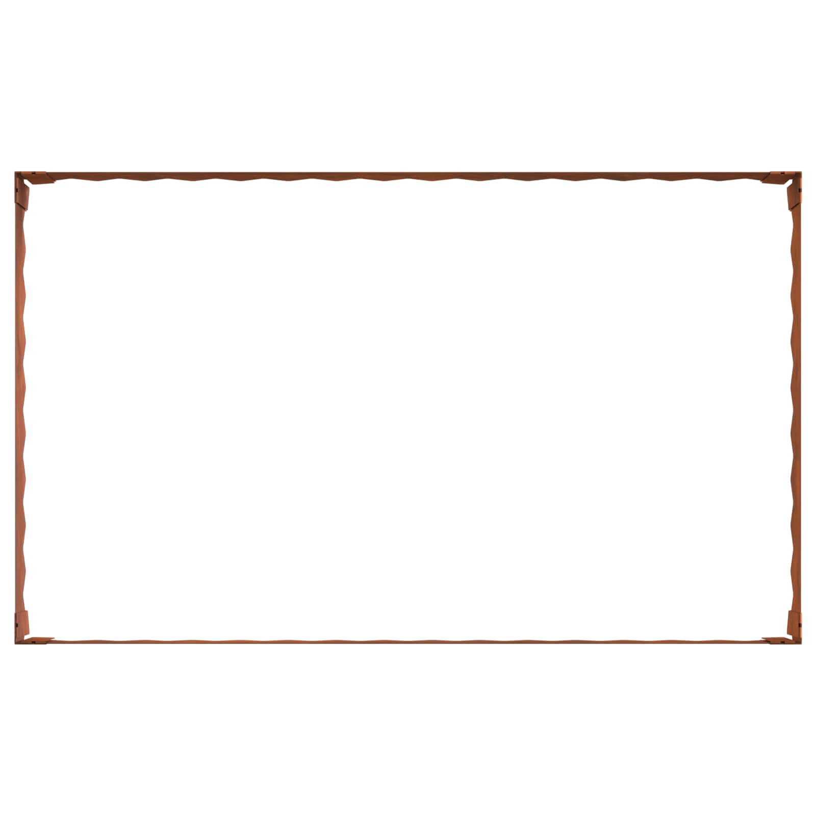 Bordura per Prato 100 x 60 x 20 cm Acciaio Ruggine | homemem39