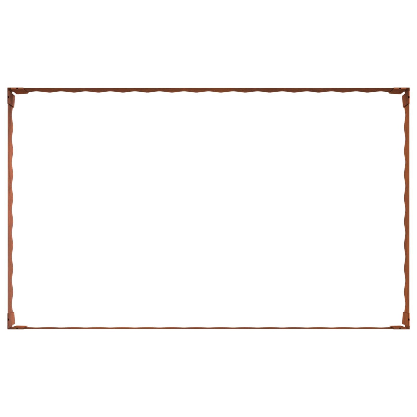 Bordura per Prato 4 pcs 100 x 60 x 20 cm Acciaio Ruggine | homemem39