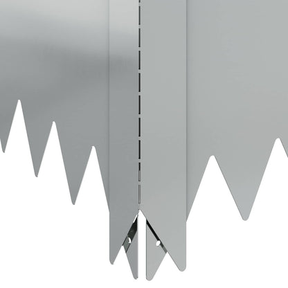Bordura per Prato 100 x 60 x 35 cm Acciaio Argento | homemem39