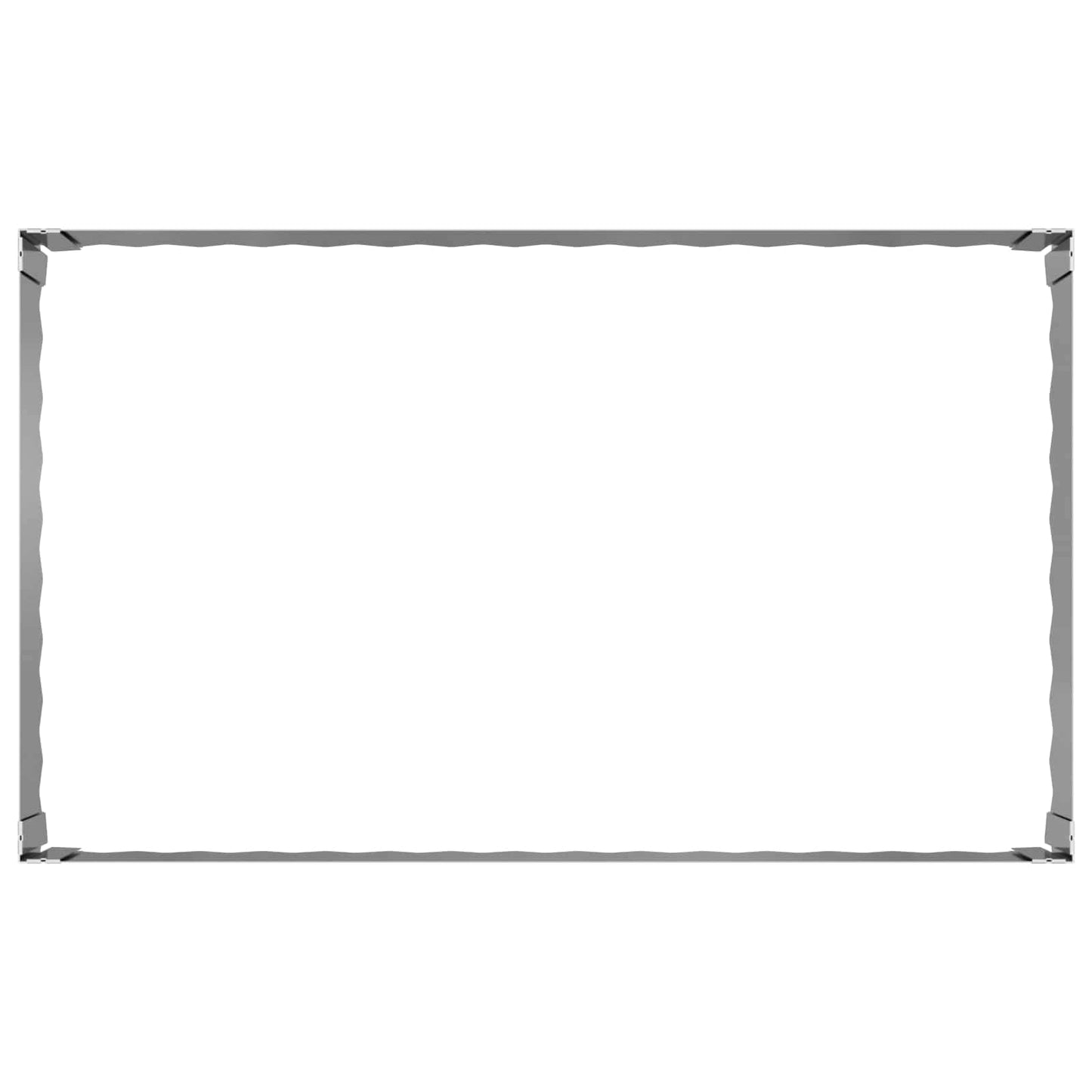 Bordura per Prato 100 x 60 x 35 cm Acciaio Argento | homemem39