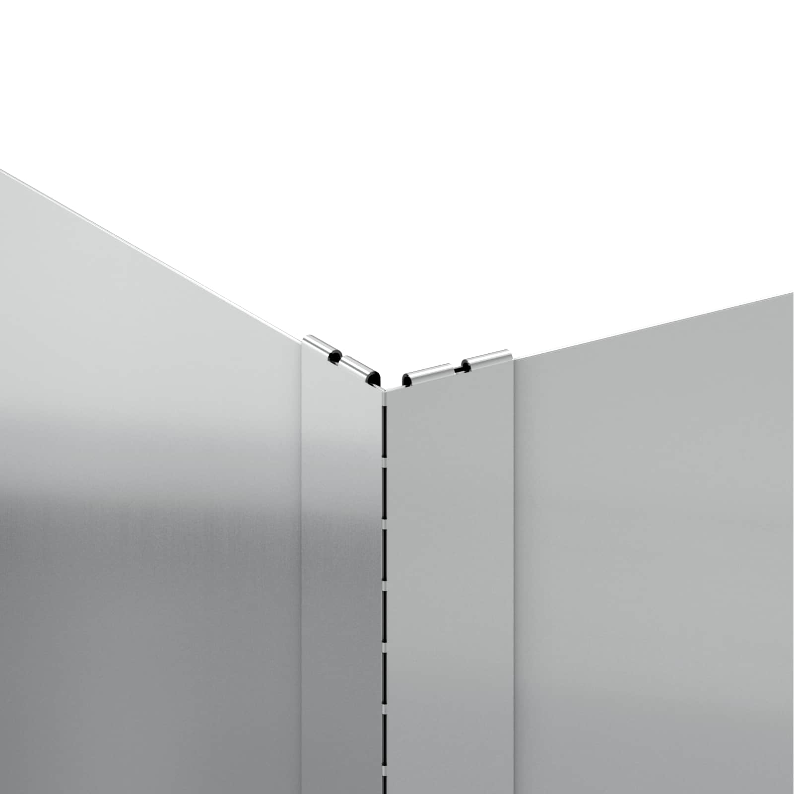 Bordura per Prato 4 pcs 100 x 60 x 35 cm Acciaio Argento | homemem39