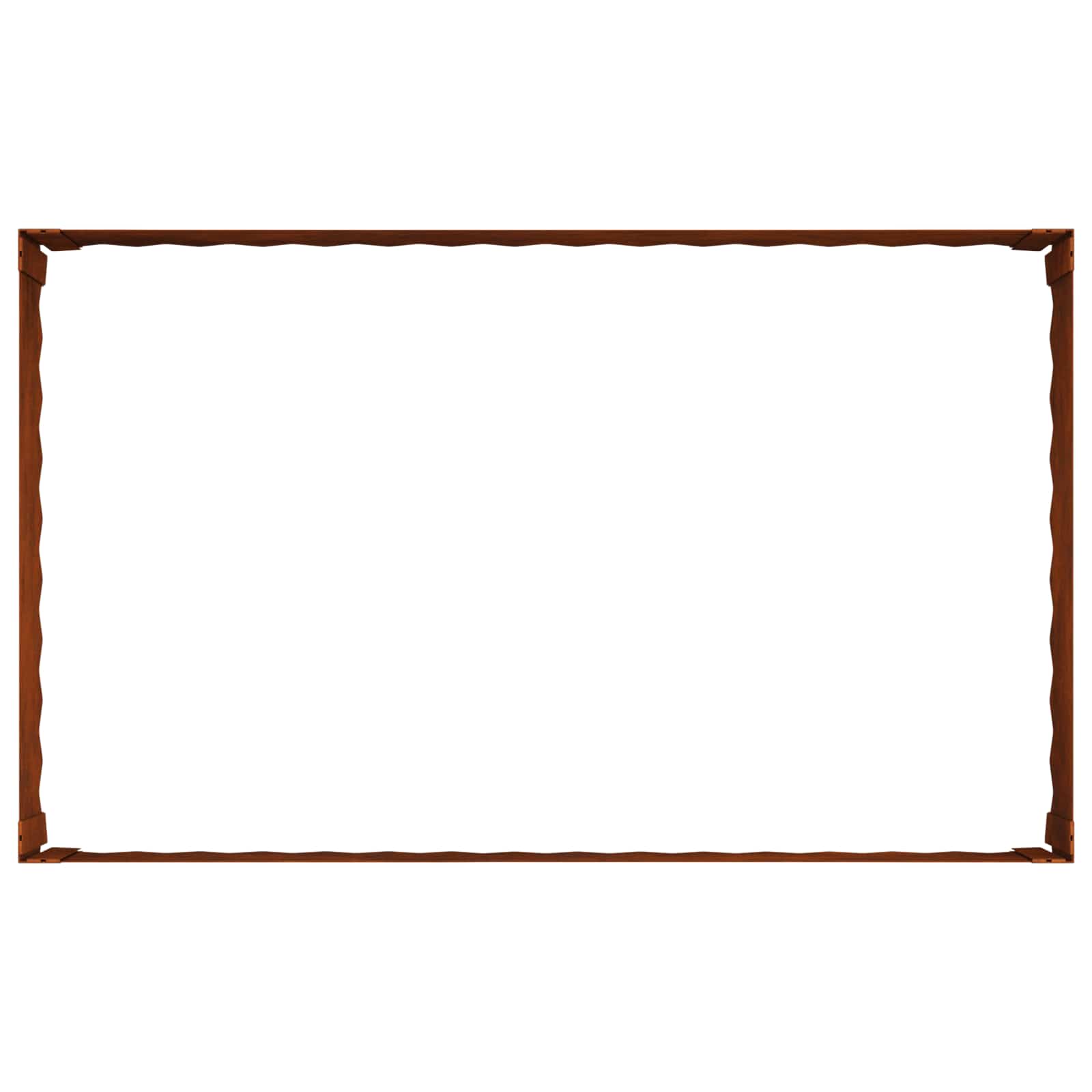 Bordura per Prato 100 x 60 x 35 cm Acciaio Ruggine | homemem39