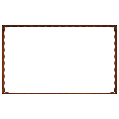 Bordura per Prato 4 pcs 100 x 60 x 35 cm Acciaio Ruggine | homemem39