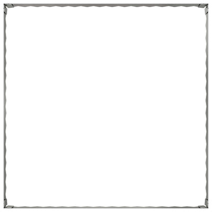 Bordura per Prato 4 pcs 100 x 100 x 20 cm Acciaio Argento | homemem39