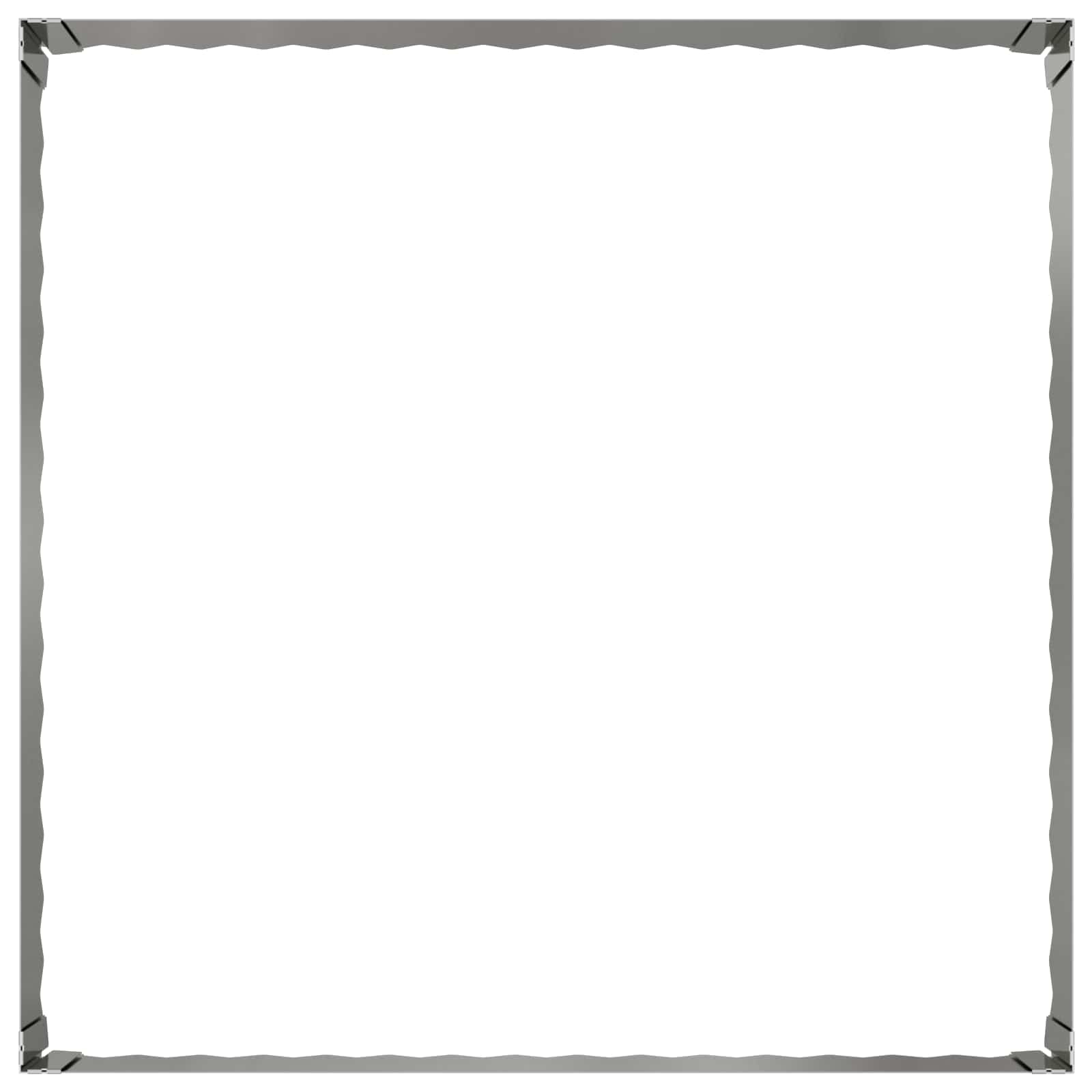 Bordura per Prato 4 pcs 100 x 100 x 35 cm Acciaio Argento | homemem39