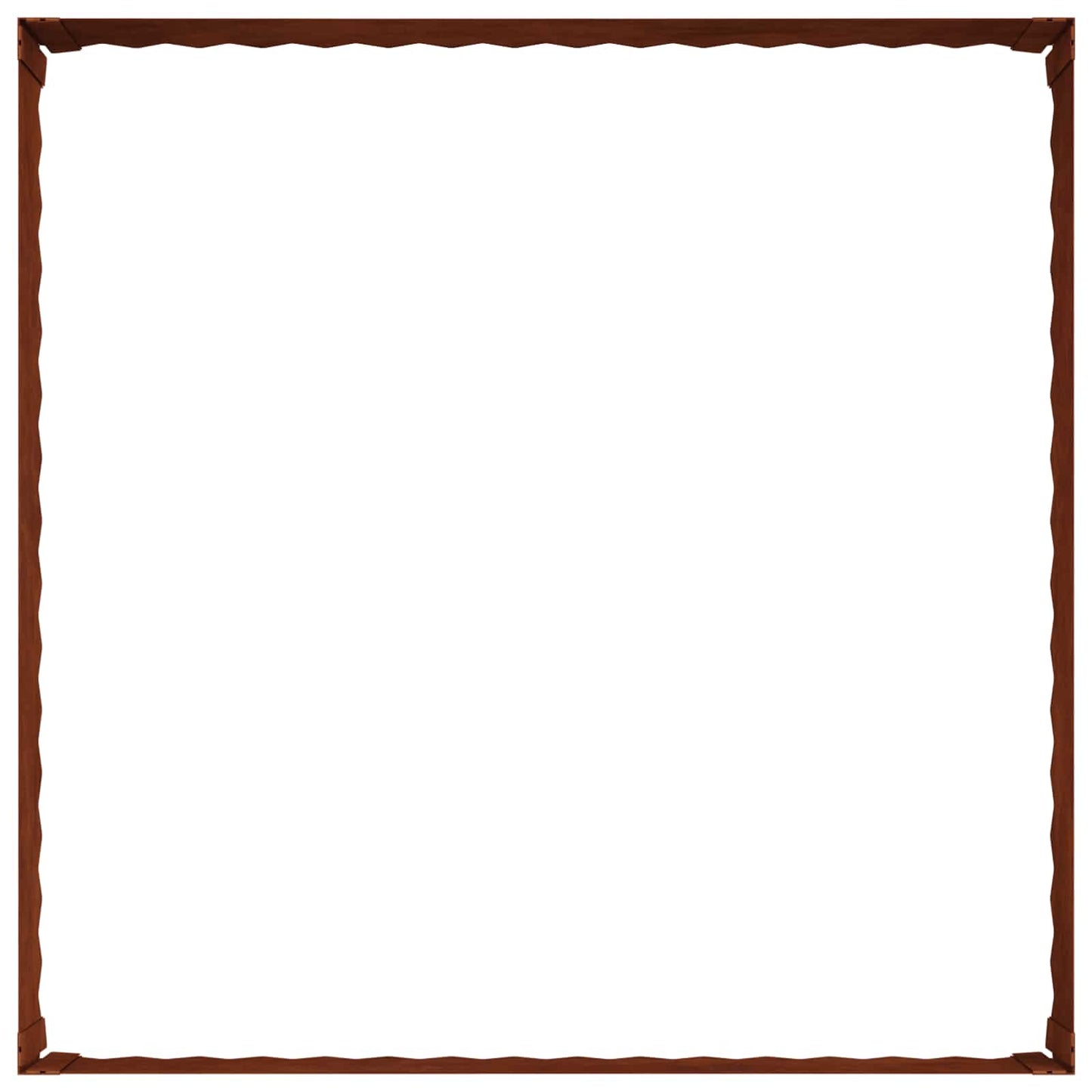 Bordura per Prato 100 x 100 x 35 cm Acciaio Ruggine | homemem39