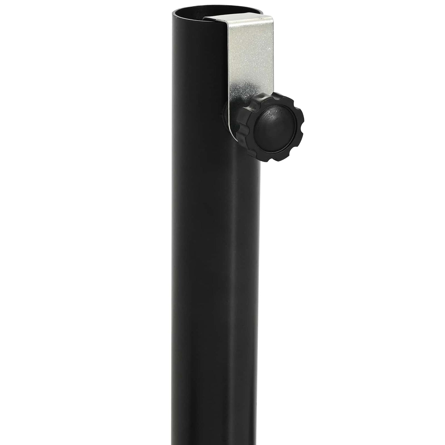 Telaio Base per Parasol a Mezza Nero Acciaio for 32-38 mm Pole | homemem39