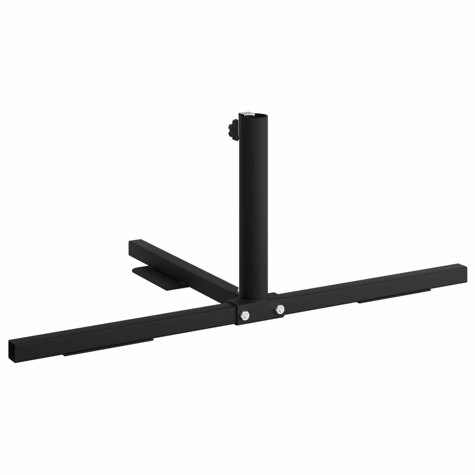 Telaio Base per Parasol a Mezza Nero Acciaio for 32-38 mm Pole | homemem39
